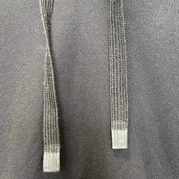 ATHLETA BLACK LONG SLEEVE TRIUMPH LUXE SHINE HOODIE SWEATSHIRT DRESS Sz XS - Picture 12 of 14